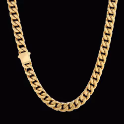 6mm Gold Bracelet Necklace 8/18/20/24 Inch Hip Hop Necklace Bracelet Set For Women Man Fashion Wedding Party Jewelry - gold, ...