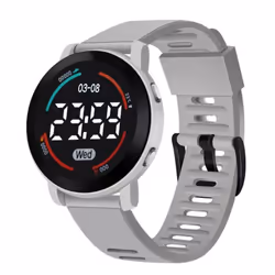Practical Comfortable Decorative Unisex Led Digital Display Watch For Outdoor Electronic - grey