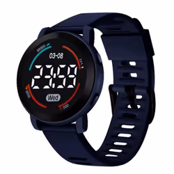 Practical Comfortable Decorative Unisex Led Digital Display Watch For Outdoor Electronic - dark blue