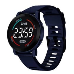 Practical Comfortable Decorative Unisex Led Digital Display Watch For Outdoor Electronic - dark blue