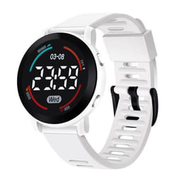Practical Comfortable Decorative Unisex Led Digital Display Watch For Outdoor Electronic - white