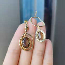 Asymmetrical Vintage Drop Earrings For Women Fashion Temperament Dangle Earrings For Women Jewelry Gift