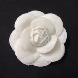 1pc Jewelry Gift Brooch Pin Pearl Tassel Vintage Camellia Flower Fabric Corsage Women&apos;s - burgundy