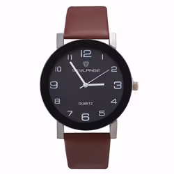 Women&apos;s Fashion Simple Leather Clock Watches Women Dress Casual Analog Quartz Wristwatch - yellow