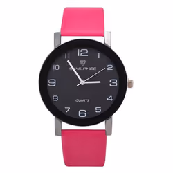 Women&apos;s Fashion Simple Leather Clock Watches Women Dress Casual Analog Quartz Wristwatch - white
