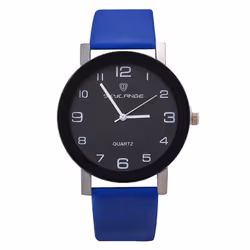 Women&apos;s Fashion Simple Leather Clock Watches Women Dress Casual Analog Quartz Wristwatch - green