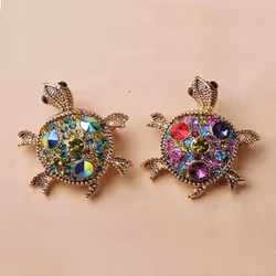 Tortoise Broches Brooch Bouquet Bijuterias Hijab Pin Up Broches For Women Wedding Brooch - multicolor