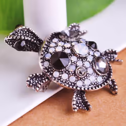 Tortoise Broches Brooch Bouquet Bijuterias Hijab Pin Up Broches For Women Wedding Brooch - multicolor