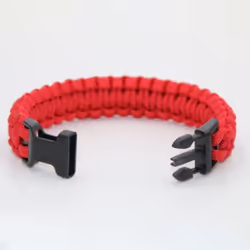 Rui Rui Yu Parachute Cord Survival Bracelet With Emergency Hiking Paracord Bracelet Buckle Kit Rope Wristband - purple