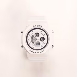 Kids Sport Watches Waterproof Electronic Wristwatch Children Digital Watch For Boys Girls - white
