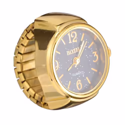 Retro Ring Watch Shaped Punk Exaggerated Spirit Ring Watch Digital Ring Watch - white