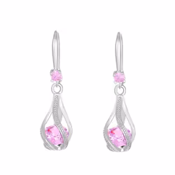 Women's Retro Zircon Crystal Jewelry Set - European & American Design, Rotating Teardrop Necklace & Earrings Trend - pin ...