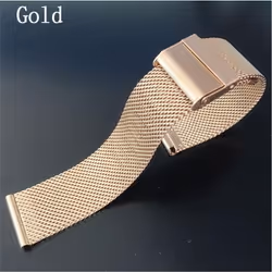 ) ) Milanese Watchband 12mm 14mm 16mm 18mm 20mm 22mm 24mm Universal Stainless Steel Metal Watch Band Strap Bracelet - gold, 1 ...