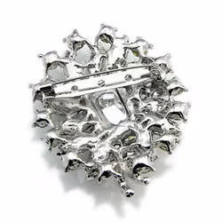 Women&apos;s Banquet Party Broach Blue Clear Butterfly Pin Brooch - lake blue