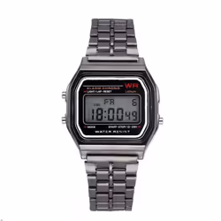 Men Sports Watches Military Led Digital Waterproof Quartz Wrist Watch - black