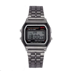 Men Sports Watches Military Led Digital Waterproof Quartz Wrist Watch - black