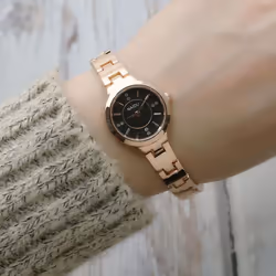 New Fashion Personalized Simple Watch Set Women&apos;s Watch Butterfly Digital Belt Watch - silver,white