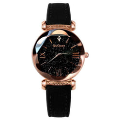 Women&apos;s Watches  Luxury Ladies Watch Starry Sky Watches For Women Fashion - black