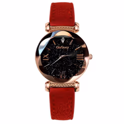 Women&apos;s Watches  Luxury Ladies Watch Starry Sky Watches For Women Fashion - red