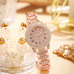 Rose Golden Fashion Luxury Women&apos;s Watches Original Design Woman&apos;s Quartz Wristwatches Best Gifts For Wife,family,friend - golden