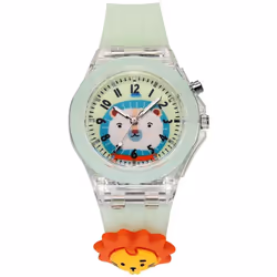 Baby Kids Watches Soft Silicone Cartoon Watch For Girls Boys - green