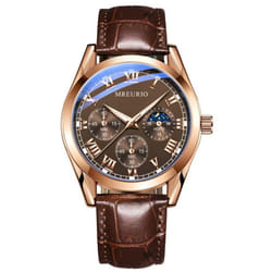 Classic Men&apos;s Watches Fashion Style Top Brand Man&apos;s Quartz Wristwatches New Style Best Gifts Clock For Male, Family, Friend - brown