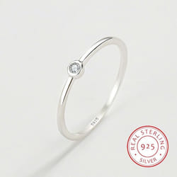 Exquisite Fashion S925 Sterling Silver Rings For Women Real Cz Finger Engagement Bridal Rings Party Jewelry Valentine&apos;s Day Gifts - silver, 7