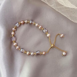 Simulation Pearl Beaded Bracelet For Women Girls Adjustable Size Crystal Bracelet Girls Jewelry Gifts
