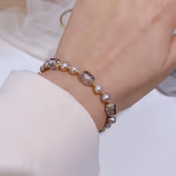 Simulation Pearl Beaded Bracelet For Women Girls Adjustable Size Crystal Bracelet Girls Jewelry Gifts
