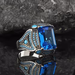 Fashionable And Minimalist Popular Square Diamond Gold Ring With Gold Plating For Men - as the picture, 12