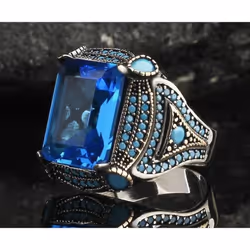 Fashionable And Minimalist Popular Square Diamond Gold Ring With Gold Plating For Men - as the picture, 12