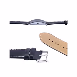 Men&apos;s Women&apos;s LED Digital Date Rectangle Dial Faux Leather Strap Wrist Watch