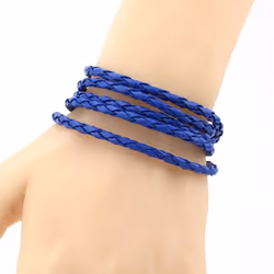 Fashion Wristband Wrap Cuff Unisex Women Men Pu Leather Bracelet Jewelry Gifts - pink