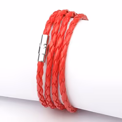 Fashion Wristband Wrap Cuff Unisex Women Men Pu Leather Bracelet Jewelry Gifts - pink