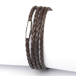 Fashion Wristband Wrap Cuff Unisex Women Men Pu Leather Bracelet Jewelry Gifts - coffee
