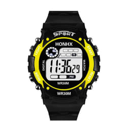 Luxury Men Analog Digital Military Army Sport Led Waterproof Wrist Watch - yellow