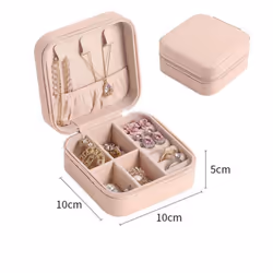 Jewelry Organizer Box Portable Household Travel Storage Organizer Earring Necklace Ring Jewelry Storage Box For Woman Accesso ...