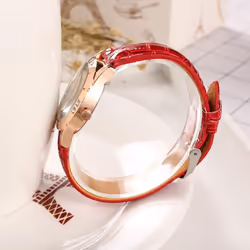 Luxury Womens Analig Quartz Wristwatches Leather Strap Luminous Watch Casual Business Dress Watch - pink