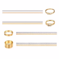 16pcs Spiral Based Adjuster Clear Ring Size Ring Jewelry Guard Reducer Fit Any Rings