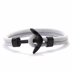 Anchor Bracelet Men Fashion Student Navy Style Simple Student Trendy Men Women Braided Milanese Rope Braclet Couple Braslet - ...