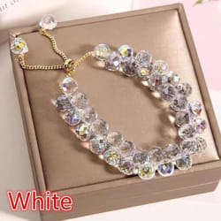 New Fashion Shiny Artificial Austria Crystal Bracelet for Women Jewelry - White