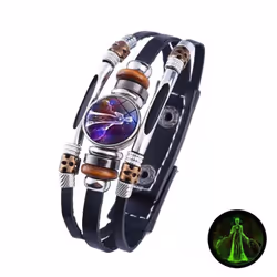 12 Zodiac Signs Constellation Charm Bracelet Men Women Fashion Multilayer Weave Leather Bracelet & Bangle Birthday Gifts - Vi ...