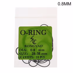 4 Pack Waterproof Accessories For Watchmaker Rubber Back Cover O-ring Watch Gaskets Repair Tool - 4 Pack 0.8MM