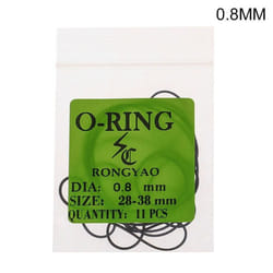4 Pack Waterproof Accessories For Watchmaker Rubber Back Cover O-ring Watch Gaskets Repair Tool - 4 Pack 0.8MM