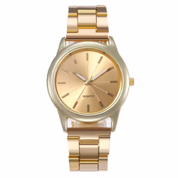 Fashion Women's Luxury Rose Gold Quartz Watch Stainless Steel Dress Bracelet Watch - gold