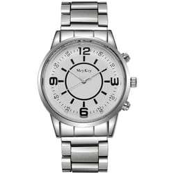Men&apos;s Luxury Quartz Stainless Steel Sports Watch - white
