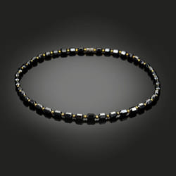 Women Hematite Hexagonal Prism Beads Magnetic Necklace
