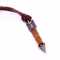 Fashion Vintage Punk Jewelry Men Arrow Pendant Choker Necklace Leather Chain