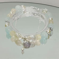 Simple Alloy Till The End Of The Moon Chinese Jewelry Tassel Chain Women Bracelet Beads Pendant - D