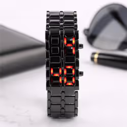 European And American Unique Creative Lava Led Waterproof Trendy Men&apos;s Watch Men&apos;s Bracelet Couple Retro Men&apos;s - Silver shell blue lamp